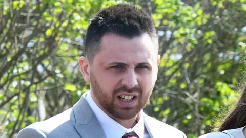 Steve Finn Viorel Sandulache outside court