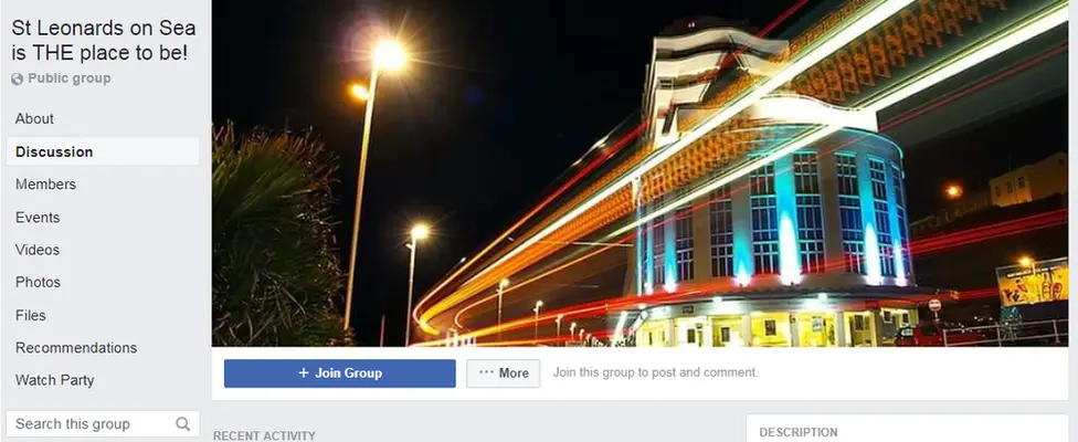 Facebook A screenshot of St Leonards Facebook group