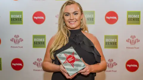 Prince's Trust Jemma McGrath won the Northern Ireland, Ulster Bank Enterprise award at The Prince's Trust Awards