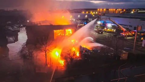 Nottinghamshire Fire and Rescue Service Lenton fire