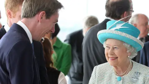 Getty Images Ryan Tubridy meeting Queen Elizabeth II