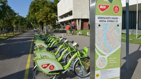 Getty Images Picture of Budapest's Bubi bike sharing scheme