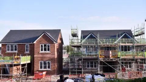 Getty Images New homes are seen being built on November 07, 2020 in Congleton, Cheshire