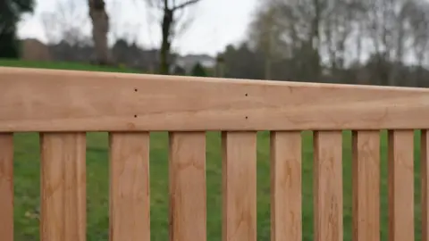 The bench without the sign