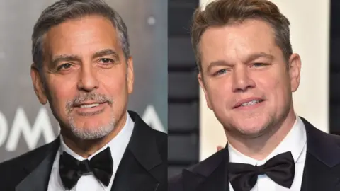 Getty Images George Clooney and Matt Damon