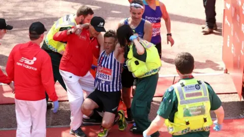 PA Runner collapses at finish line