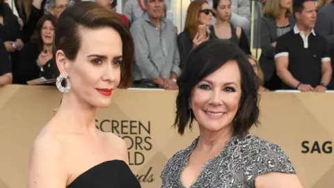 Getty Images Actor Sarah Paulson (L) and writer Marcia Clark attend The 23rd Annual Screen Actors Guild Awards at The Shrine Auditorium on January 29, 2017