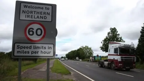 PA Irish border sign