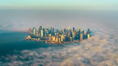 Getty Images Doha from the air