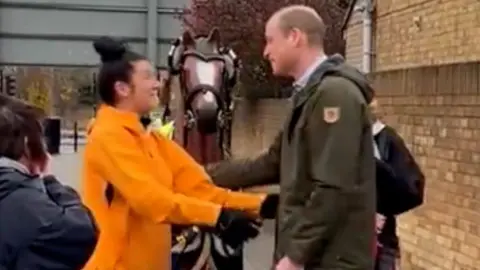 Prince William greeting foundation  walker Emma Webb