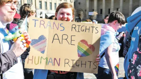 Getty Images The 2019 Trans Pride march in Dundee