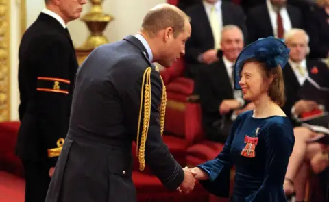 PA Sarah Gordy and the Duke of Cambridge