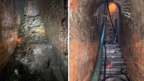 Thames Water Fatberg before and after