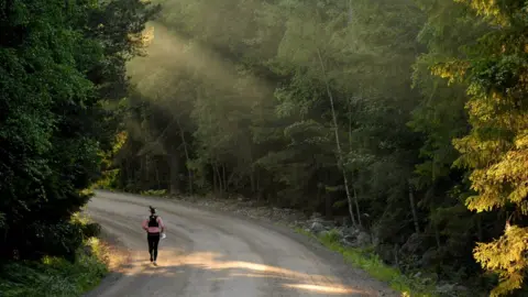AFP/Getty Images An orienteering competitor (file photo)
