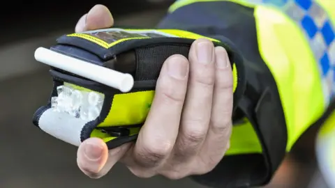 Stephen Barnes/Getty Images Police breathalyser