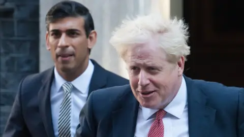 Getty Images Rishi Sunak and Boris Johnson