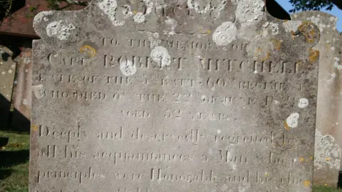 Steven Laffoley-Edwards Grave of Robert Mitchell