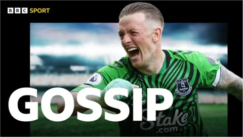 Jordan Pickford and the BBC Sport gossip logo