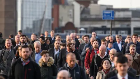 Getty Images London commuters