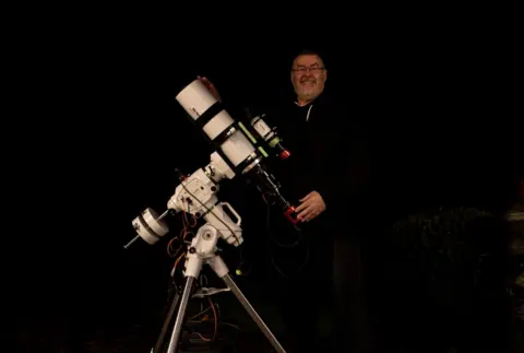 Mike Read Mike Read with his telescope