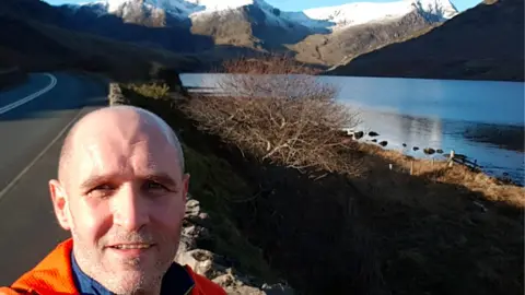 Mark Briggs Mark Briggs selfie at a roadside