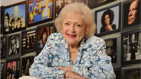 A portrait of Betty White