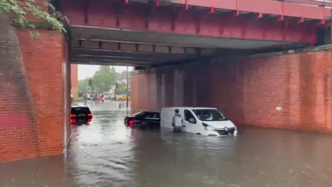 Rob Watkins Flooding in Raynes Park