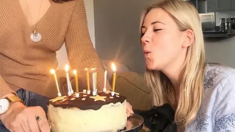 Laurie McAllister Laurie McAllister on her birthday in her new house