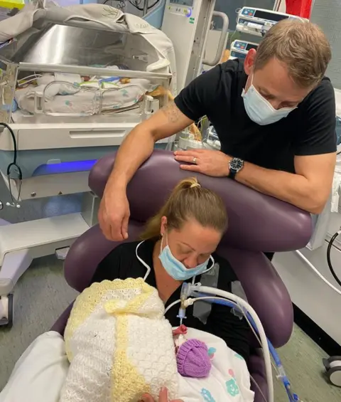 Jade Crane Harley when she was one week old