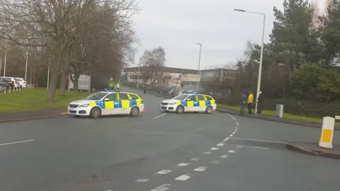 @PaulSalisbury15 Police vehicles at the plant