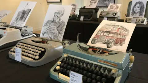 James Cook Typewriter art