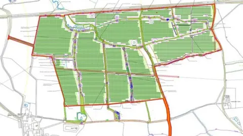 RPS A map showing where the solar farm could go