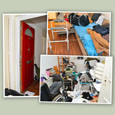 CPS Police images of Younis's flat after his arrest