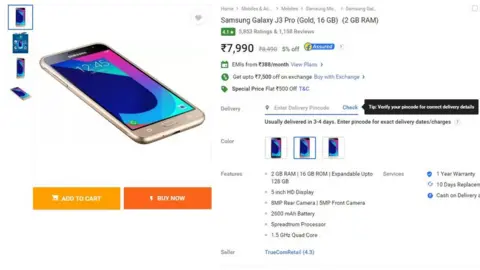 Flipkart Screengrab