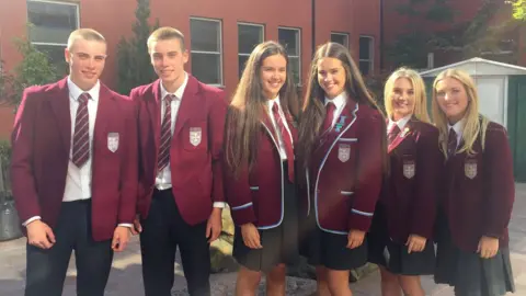 PA Joseph and Michael Lowrie, Vivien and Emma McAinsh, Niamh and Roisin Kelly