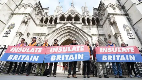 PA Media Insulate Britain activists outside court