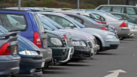 Getty Images A stock photo of cars