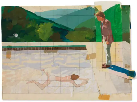 David Hockney David Hockney's Study for Portrait of an Artist, 1972