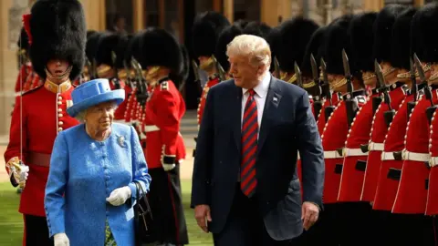 Getty Images Donald Trump and the Queen