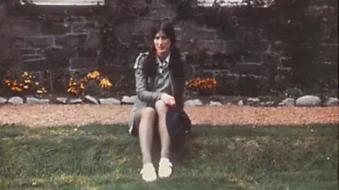 Jenny Pearson Teenage Jenny in the back garden of Mackenzie House