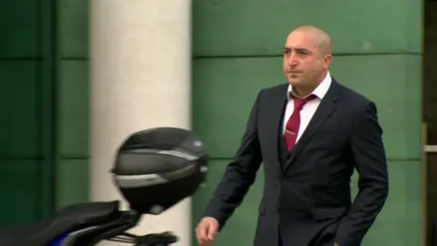 Matthew Brian Gillen arriving at court
