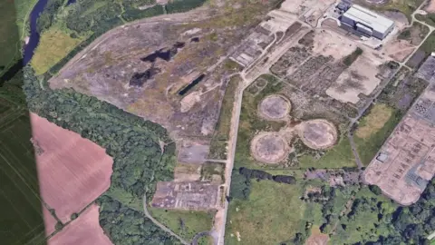 Google The site of the proposed solar farm