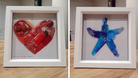 Norfolk Beach Cleans beach art