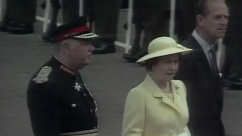 The Queen and Prince Philip at the Humber Bridge
