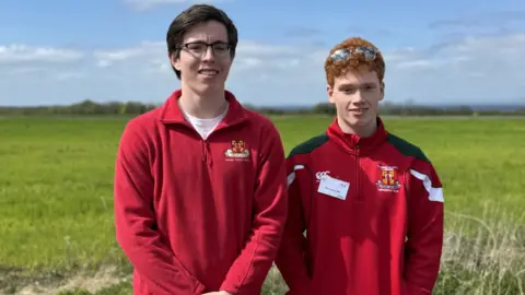 Pupils from Friends' School in Lisburn