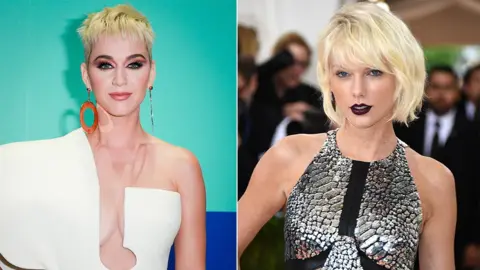 Getty Images Katy Perry and Taylor Swift