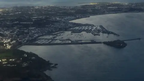 Aerial view of Guernsey