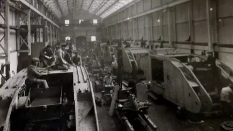 Richard Pullen Tanks under construction at Fosters