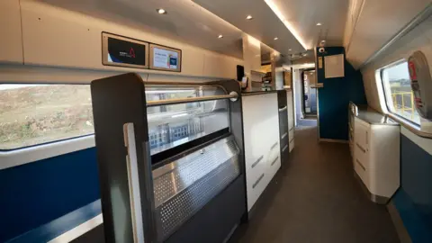 PA Media Shop on refurbished Pendolino train