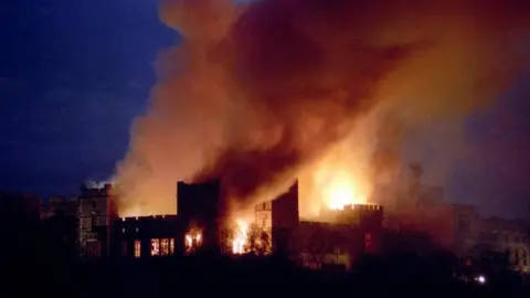 PA Media A fierce fire breaks out at Windor Castle, threatening one of the greatest collections of art in the world